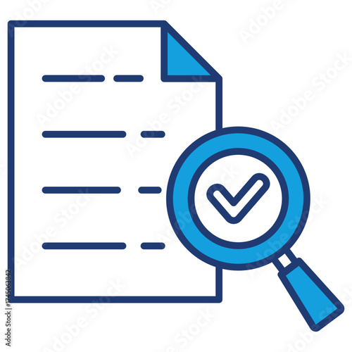 Inspection Blue Icon