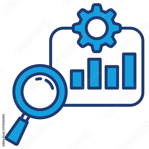 Analysis Blue Icon