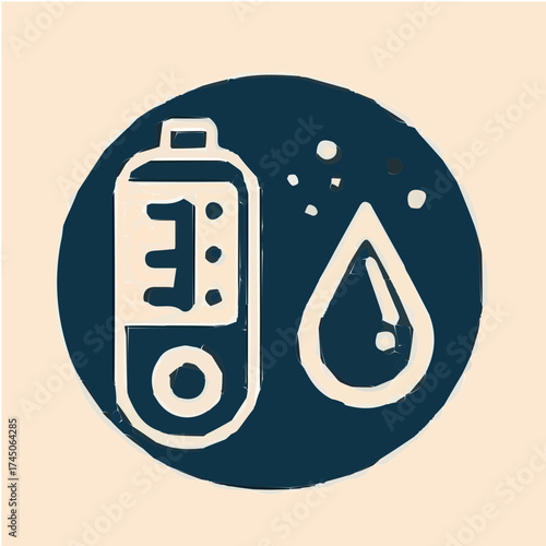 World Diabetes Day Solid Minimal Vector