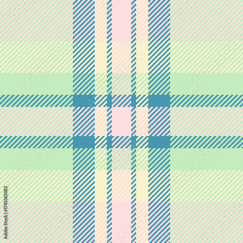 Hippy texture check textile, sexual fabric plaid vector. Comfortable pattern seamless background tartan in light and cyan colors.