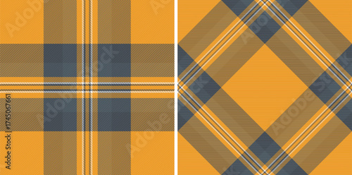 Plaid vector tartan of pattern check texture with a fabric textile seamless background. Set in space colors. Stylish picture ideas for fashion inspiration.