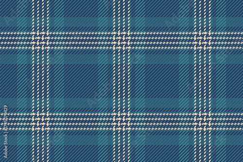 Classic tartan plaid pattern in shades of blue and cream. Perfect for backgrounds, textiles, or adding a touch of traditional elegance to your design projects.