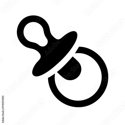 Vector art of baby pacifier