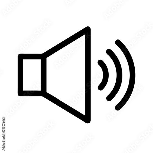 Vector art of sound icon