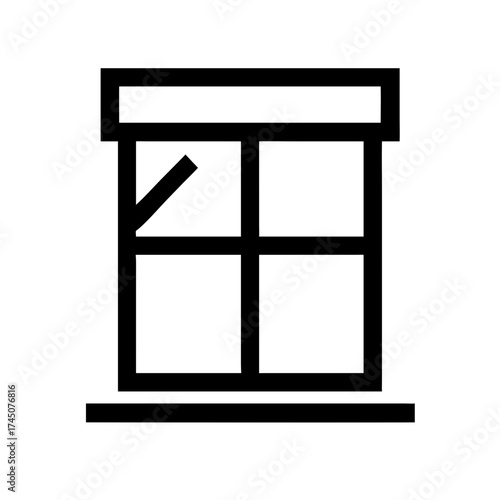 Vector art of window icon