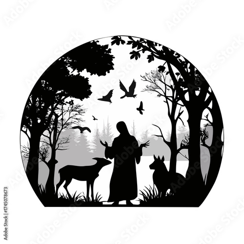 silhouette of a family