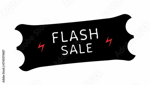 Grab incredible deals now with this dynamic flash sale announcement graphic, perfect for urgent promotions!