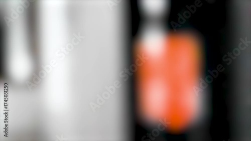 Blurred pellet stove for backgrounds or abstract