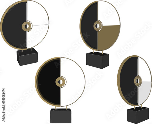 Vector illustration of modern abstract ornament decoration for interior decoration