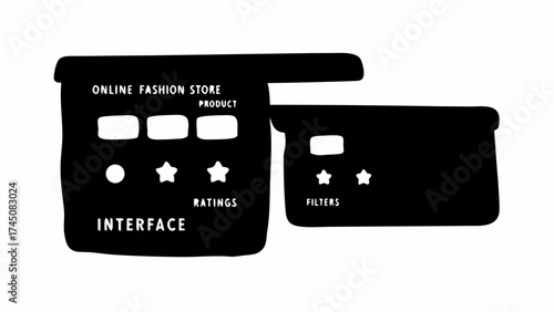 Online Fashion Store UI Elements Concept