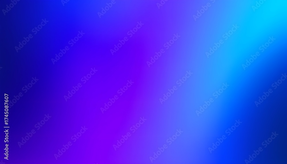 Fototapeta premium Abstract gradient background with smooth transitions of blue purple and cyan color palette design effect