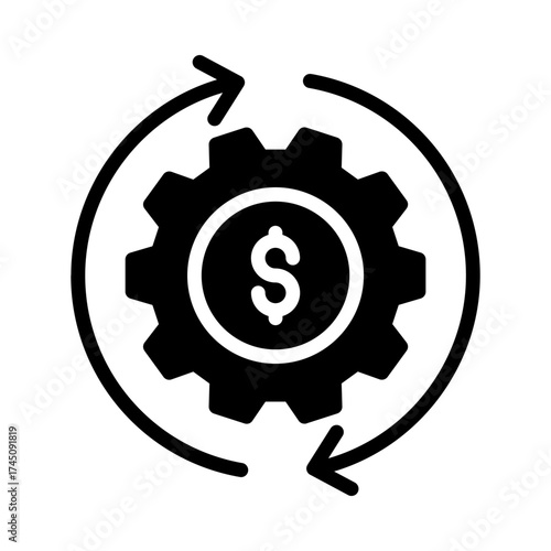 Asset Management icon with decision making, company, document, client, investor, investment, bank account, wallet, property, digital asset icon. Simple handdrawn vector