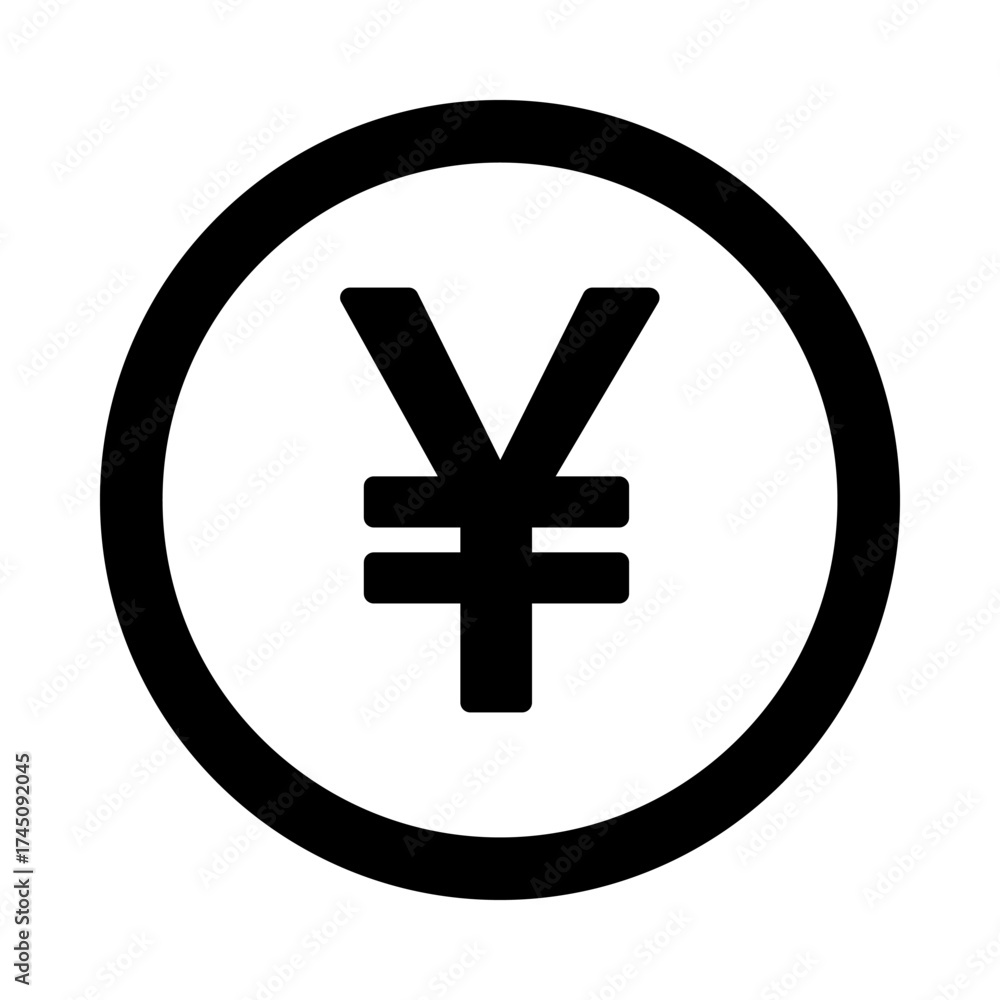 Fototapeta premium yen icon symbol sign vector illustration