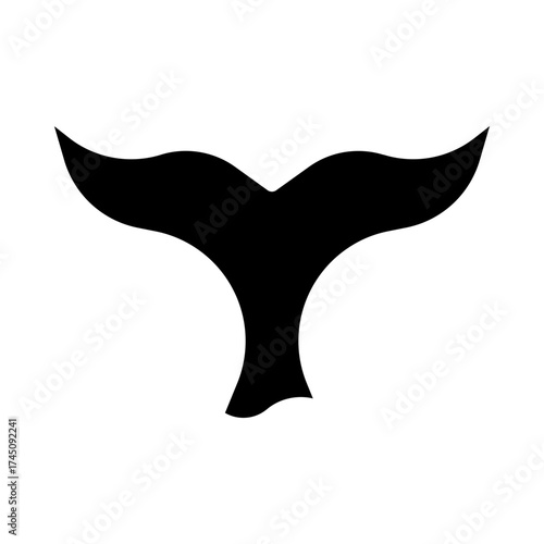 Single Whale tale icon suitable for info graphics, websites and print media and  interfaces. Line vector icon.