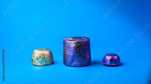Blue mineral stones styled vibrant background artistic minimal modern composition design