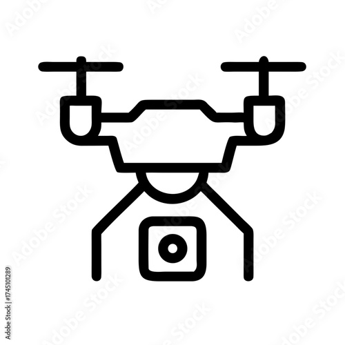 Vector art of drone