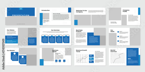business plan presentation template slides corporate business design