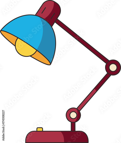 Modern Desk Lamp Illustration