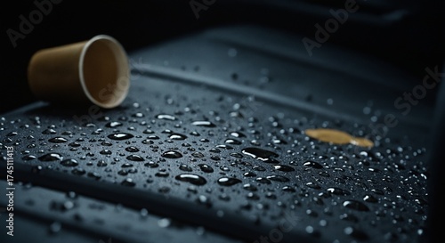 Car seat water drops protection spill resistant upholstery interior