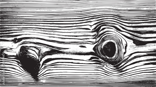 Horizontal Wood Grain Texture with Prominent Knot Detail Vector