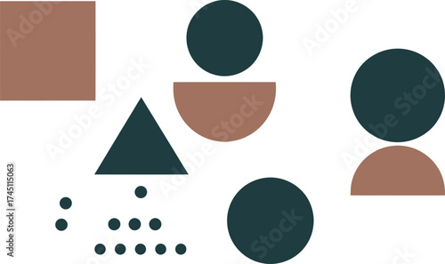 Abstract Geometric Shapes - Minimalist Design
