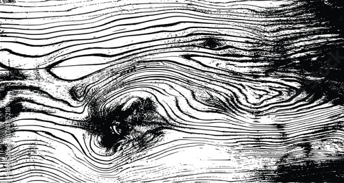 Rustic Black and White Wood Grain Texture Background