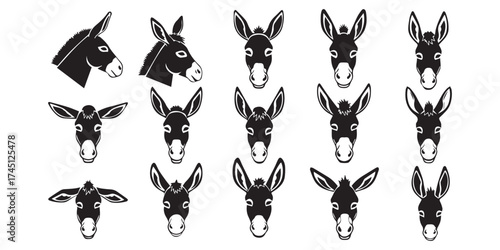 black and white silhouettes of a set of house