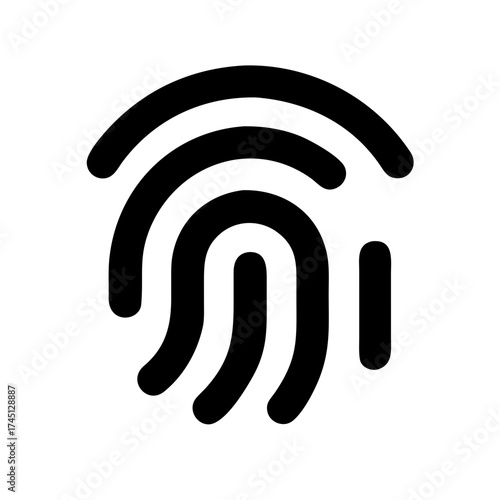 Vector art of fingerprint