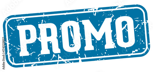 promo rectangular sign. promo stamp