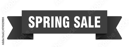 spring sale ribbon isolated on transparent background. spring sale ribbon