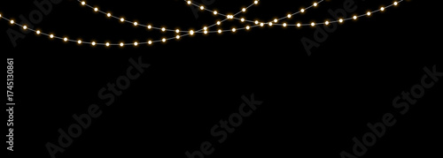 Festive Christmas Light Garland