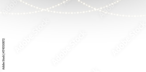 Festive Christmas Light Garland