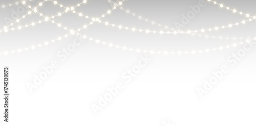 Festive Christmas Light Garland