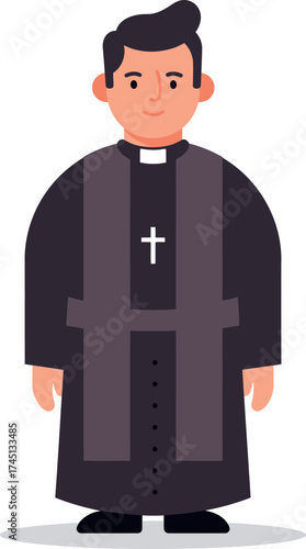 Christian Priest Illustration