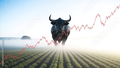 Bull Market Symbolizes Financial Growth and Investment Success.