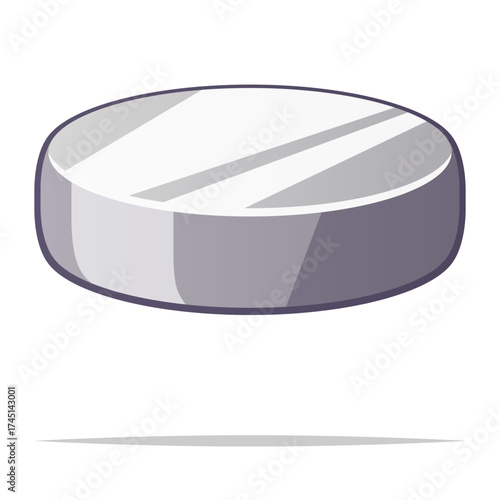 Round magnet vector isolated illustration