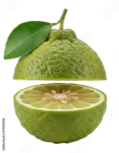 Wallpaper Mural Halved Ugli Fruit Isolated on Transparent Background Close Up Torontodigital.ca