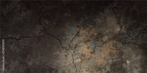 old wall background. grunge black board wall. crack black wall background. 