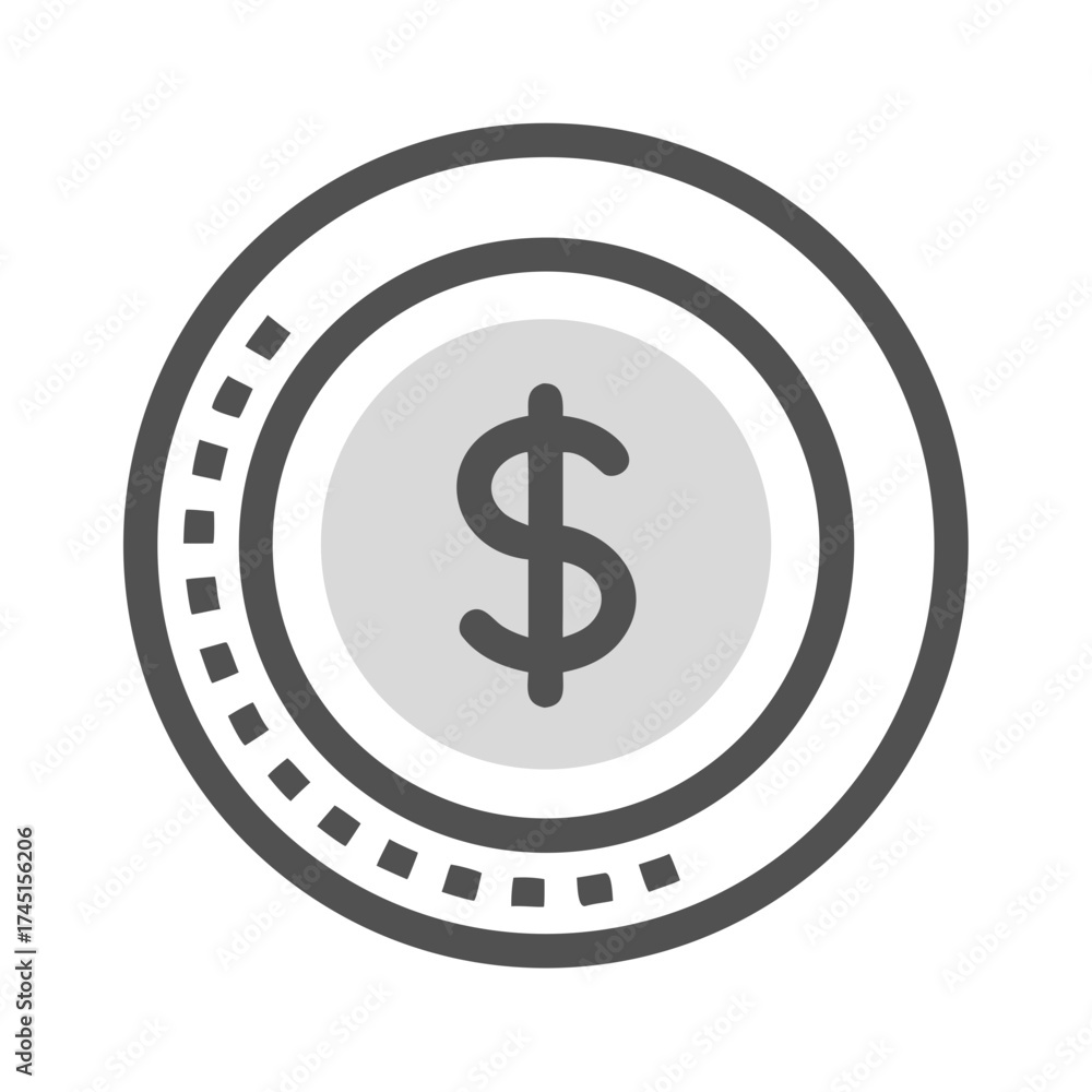 Obraz premium Dollar coin currency