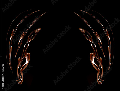 Decorative frame vector company name