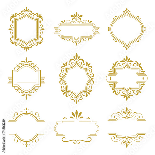 Vintage badge logo design, retro emblem for brand identity, classic vector illustration