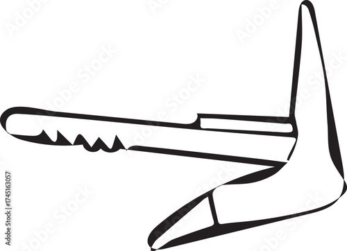 Vector line art of traditional farming with bull and plow in rural Bangladesh. EPS-ready for agriculture, heritage, and village life themes. Clean, editable design.