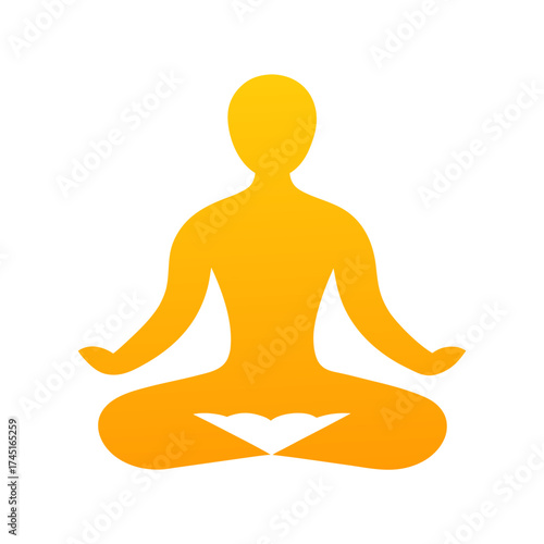yoga silhouette vector