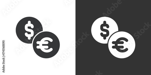 Currency Icon. Solid glyph series icon