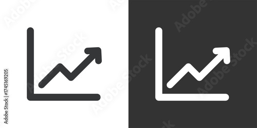 Increase Icon. Solid glyph series icon