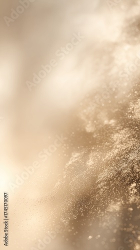 Soft blurred background in champagne and cream tones, subtle gold shimmer suggesting wealth growth, elegant minimal space for investment message.