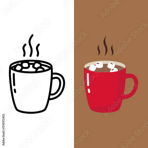 Hot Chocolate Mug Christmas Icon