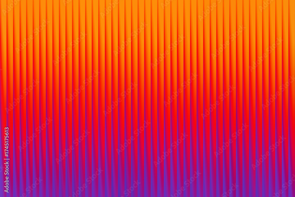 Fototapeta premium Orange and purple gradient background with vertical lines for abstract design