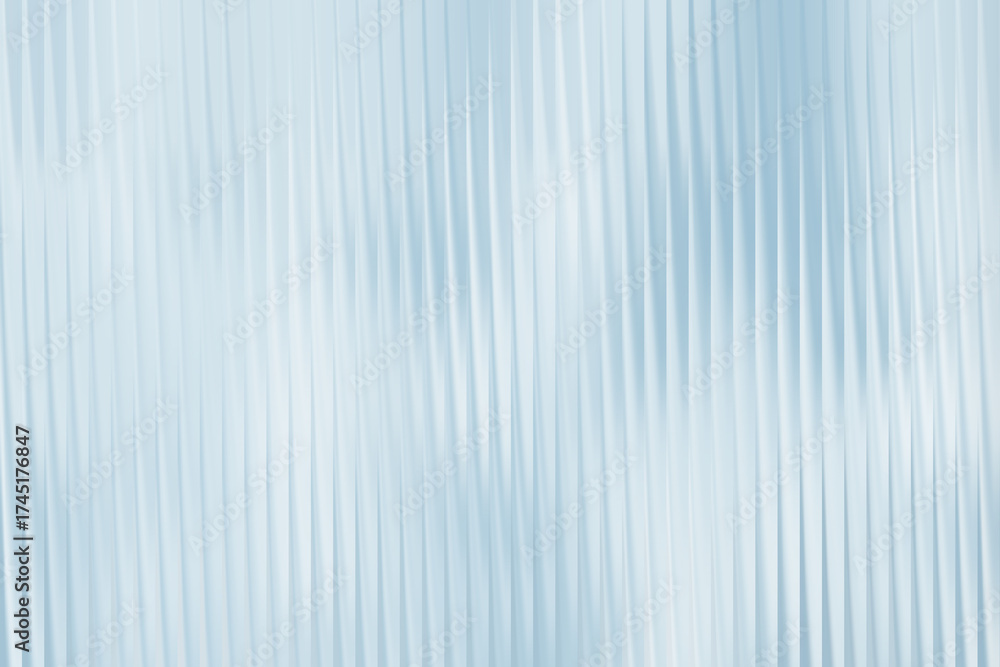 Fototapeta premium Abstract light blue background with vertical wavy lines and blurred texture