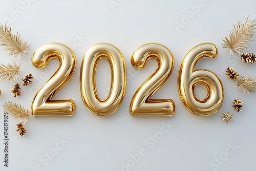 No 2026 in gold for the New Year.